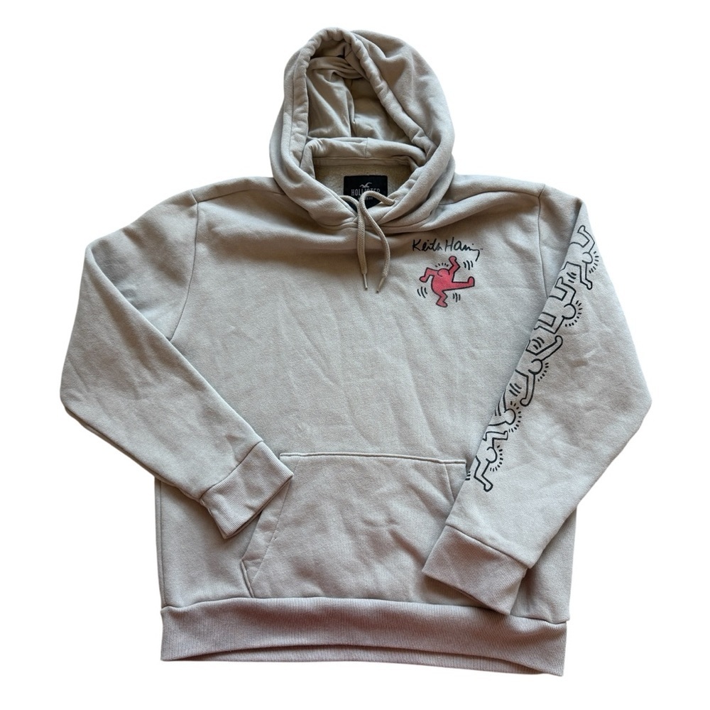 Hollister x Keith Haring New York Graphic Hoodie Street Art Pullover Size Small - Picture 2 of 9
